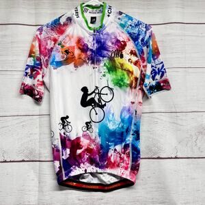 CHUANG DI Womens Cycling Jersey Front Pockets Non Slip Waist size XS